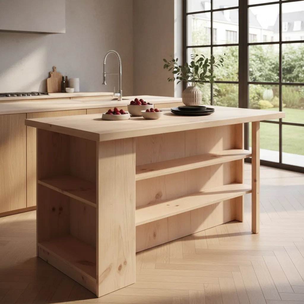 MESON ISLA MUEBLE PARA COCINA, QUINCHO, DESAYUNADOR. - 2
