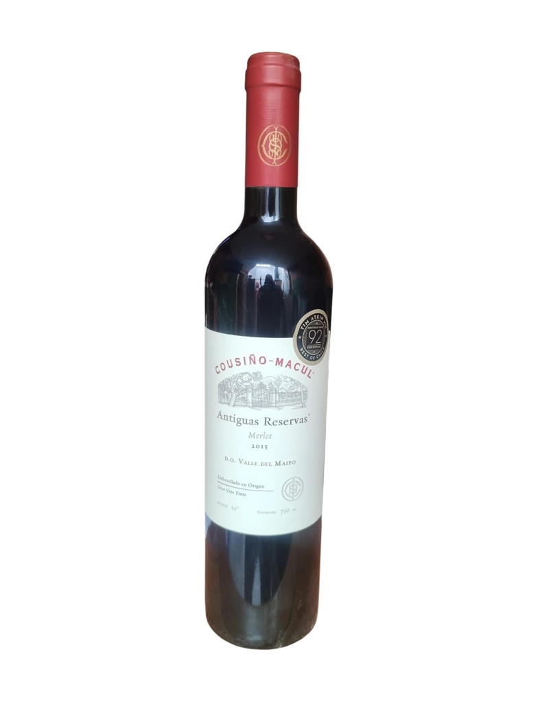 VINO DE 11 AÑOS COUSIÑO MACUL RESERVA MERLOT 2015 750 ML - 1