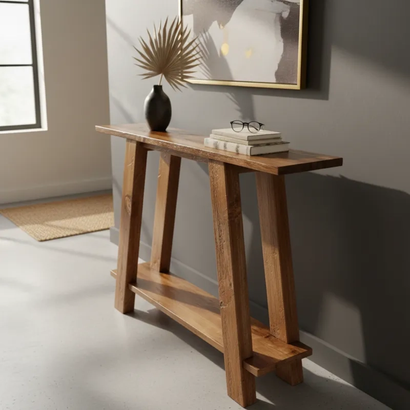 ARRIMO RUSTICO MADERA DE ALAMO PARA RECIBIDOR O SALA - 2