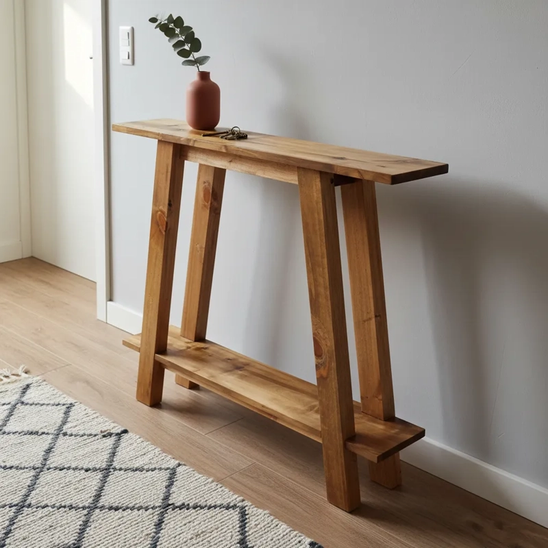 ARRIMO RUSTICO MADERA DE ALAMO PARA RECIBIDOR O SALA - 4