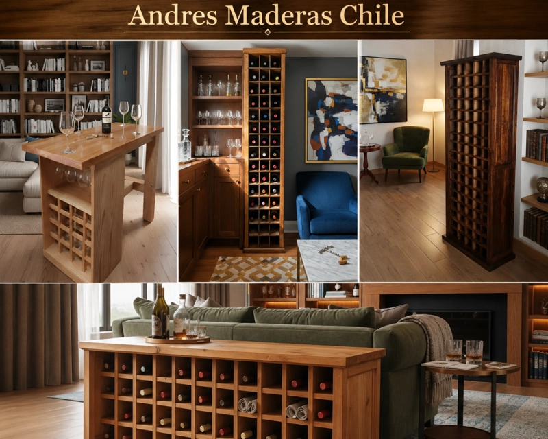 CAVA MADERA VERTICAL 21 BOTELLAS MODELO PULKU COLOR NOGAL - 2