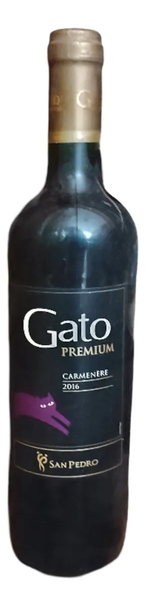 AÑO 2016 VINO VIÑA SAN PEDRO. GATO PREMIUM CARMENERE - 1