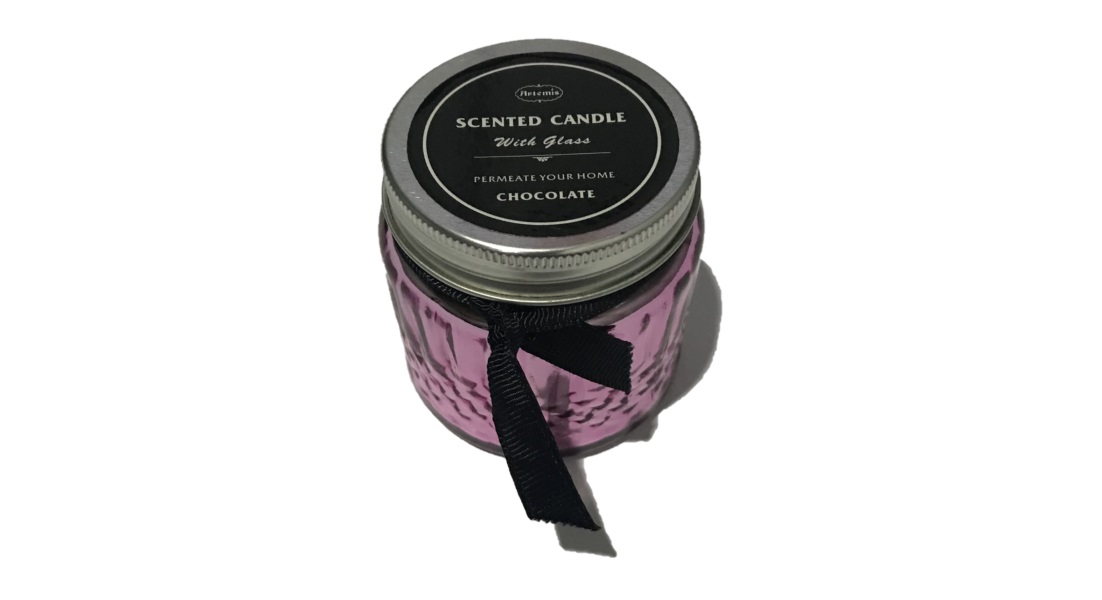 VELA AROMÁTICA CHOCOLATE EN VIDRIO ARTEMIS - 3