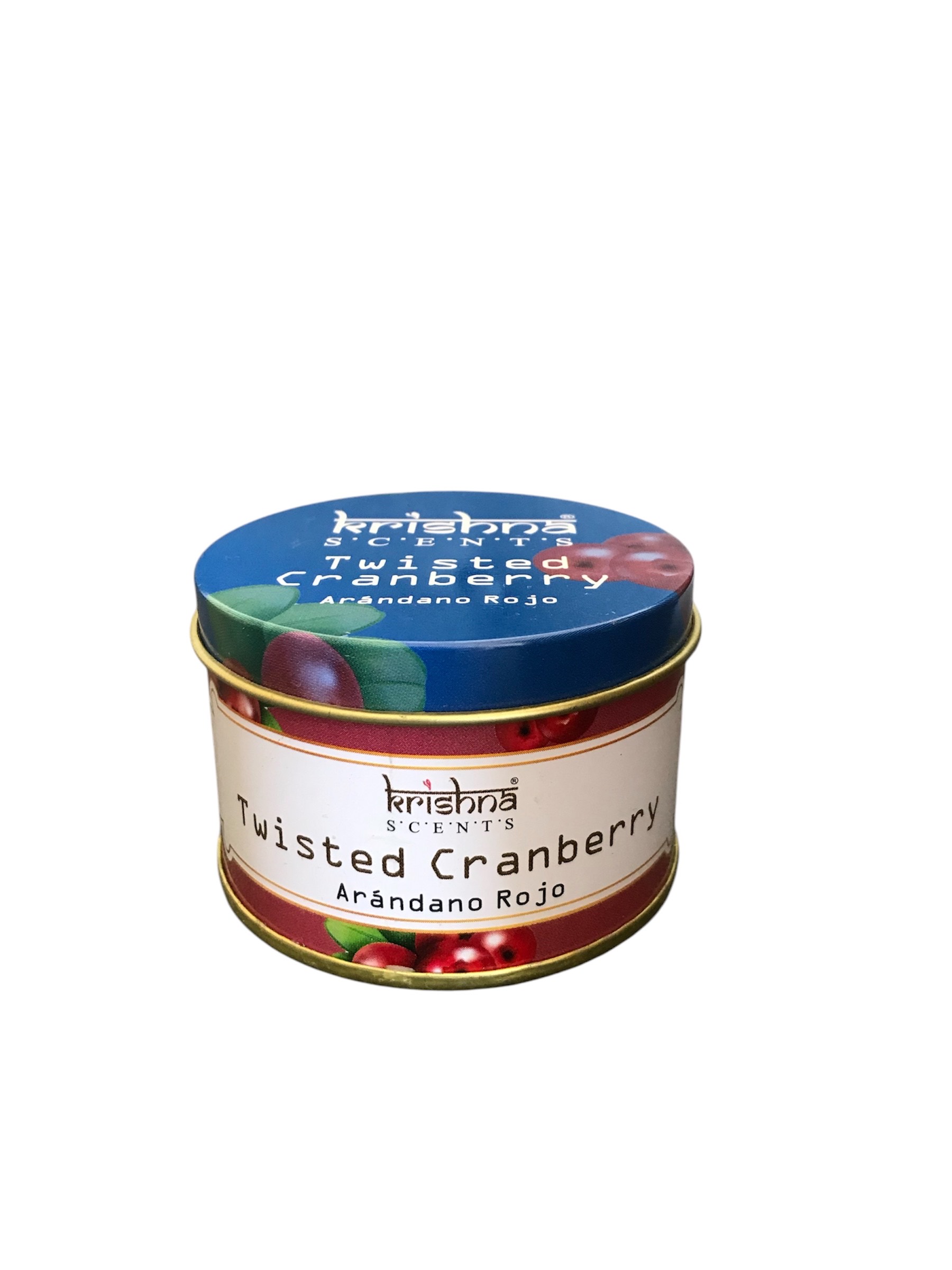 VELA AROMÁTICA AROMA ARANDANO ROJO DOBLE MECHA KRISHNA - 1