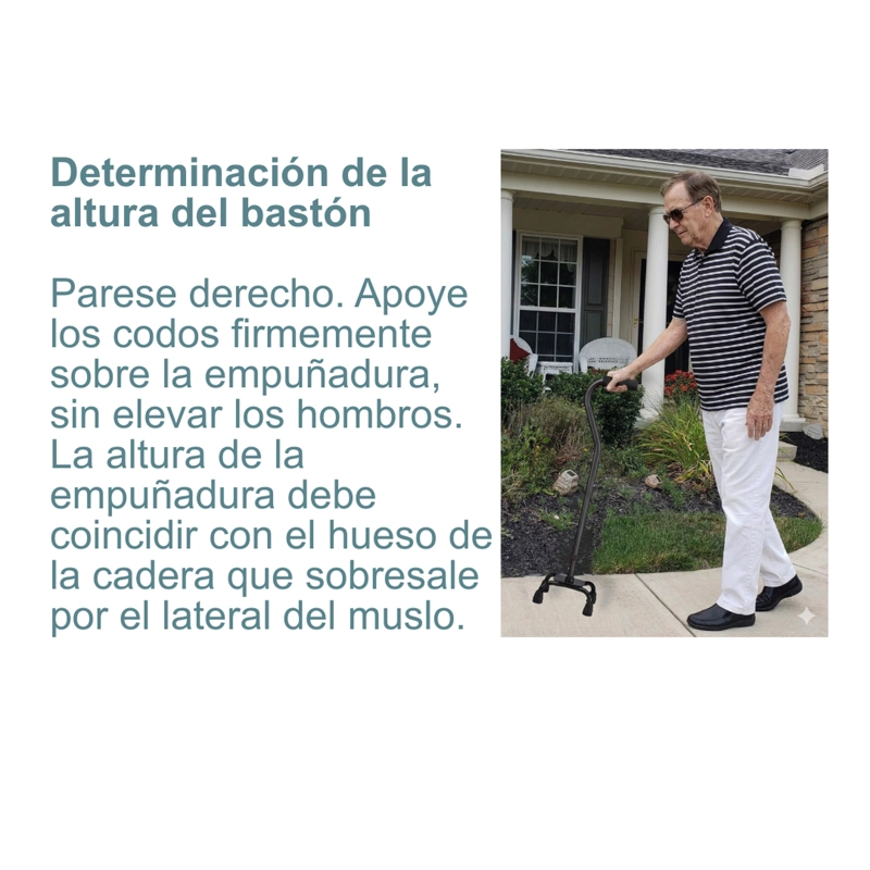 BASTON DE APOYO CUATRO PATAS - 6