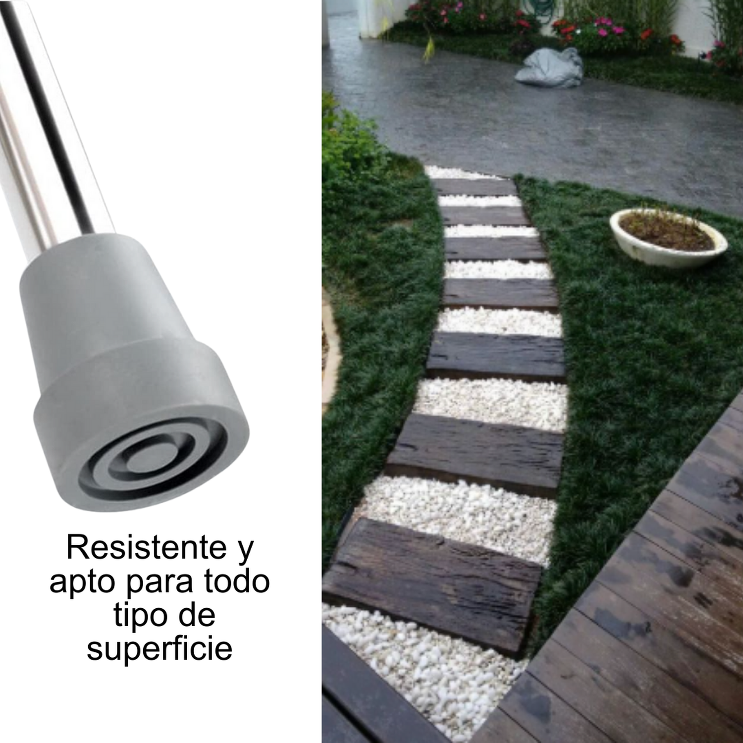 BASTON CANADIENSE AJUSTABLE CON CODERA MOVIL - 5