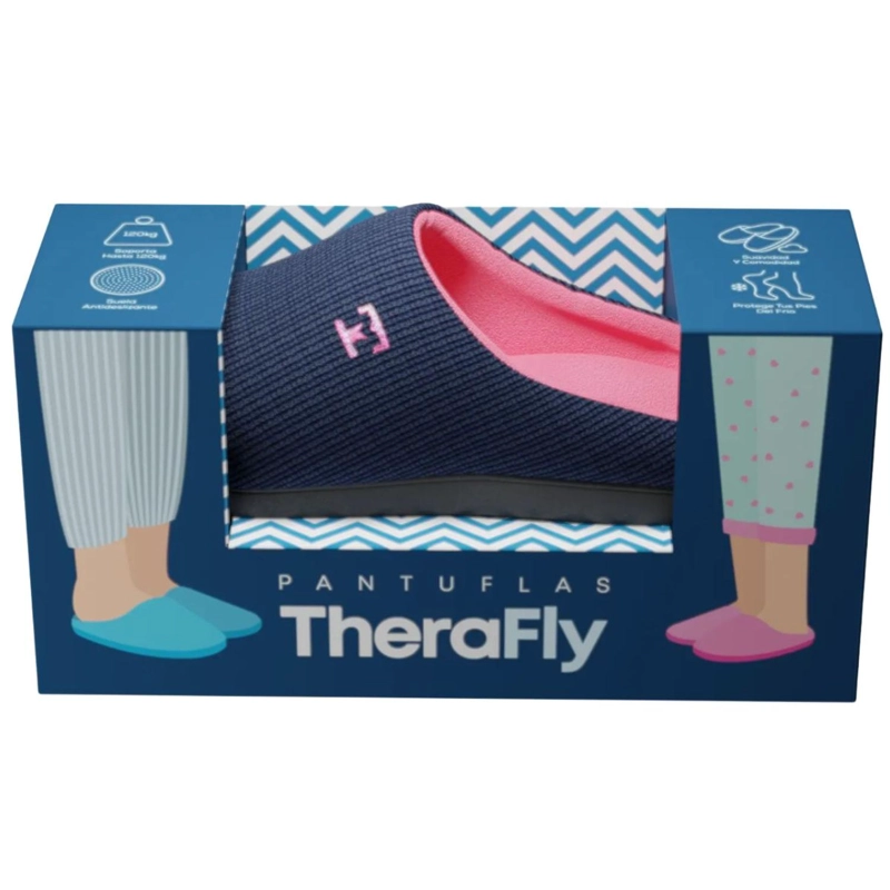 PANTUFLAS VISCOELASTICAS THERAFLY ROSADO - 2