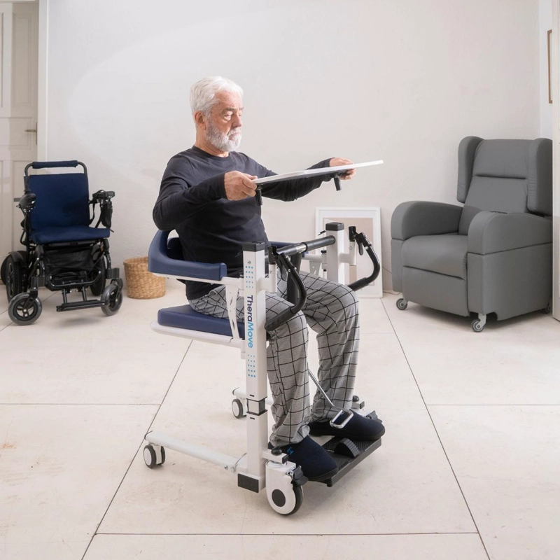 SILLA TRASLADO ADULTO MAYOR HIDRAULICA 4 EN 1 THERAMOVE - 4