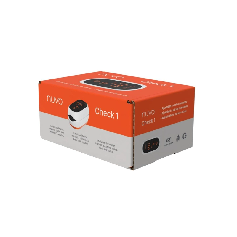 OXIMETRO DE PULSO DE DEDO NUVO CHECK 1 - 6