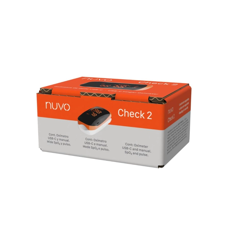 OXIMETRO DE PULSO NUVO CHECK 2 SATURACION OXIGENO SPO2 Y PULSO - 7