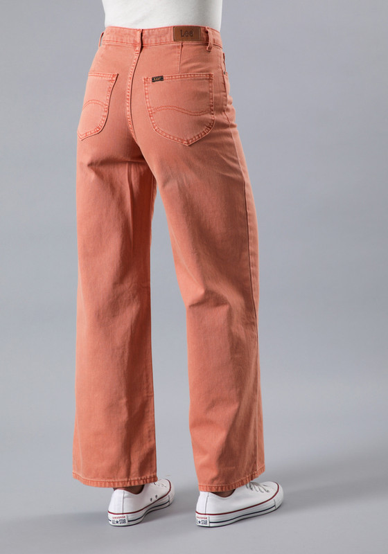 JEANS STELLA A LINE RELAXED FIT TIRO ALTO NARANJO - 2