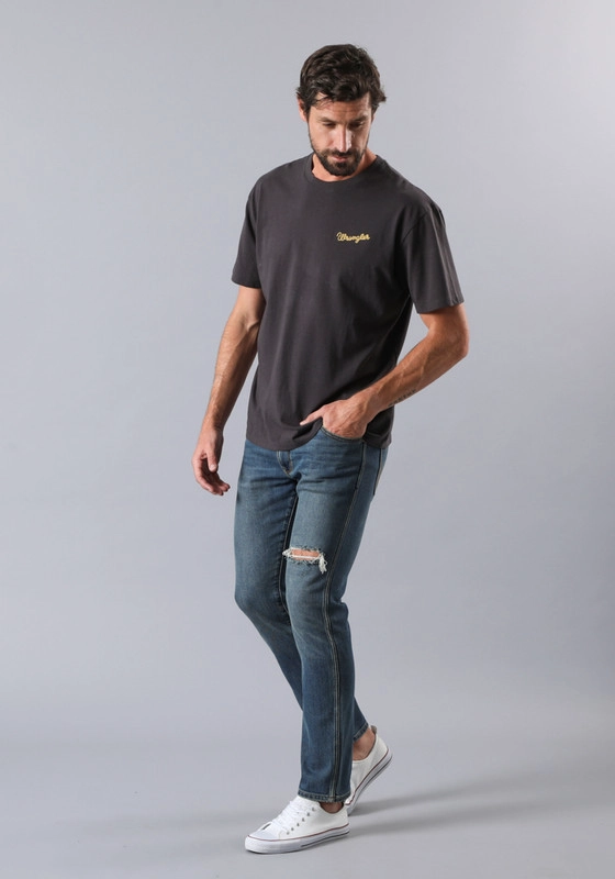 JEANS LARSTON SLIM TIRO MEDIO AZUL MEDIO - 2