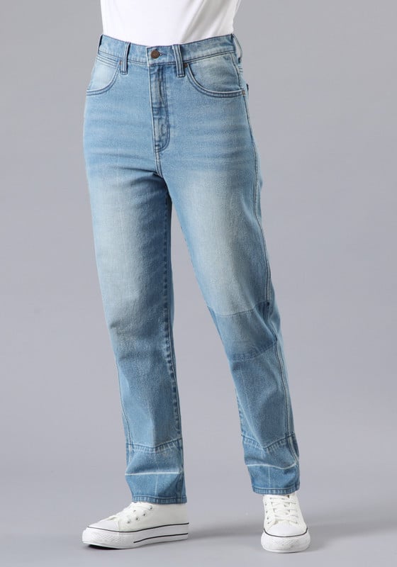 JEANS TIRO ALTO MOM FIT AZUL - 1