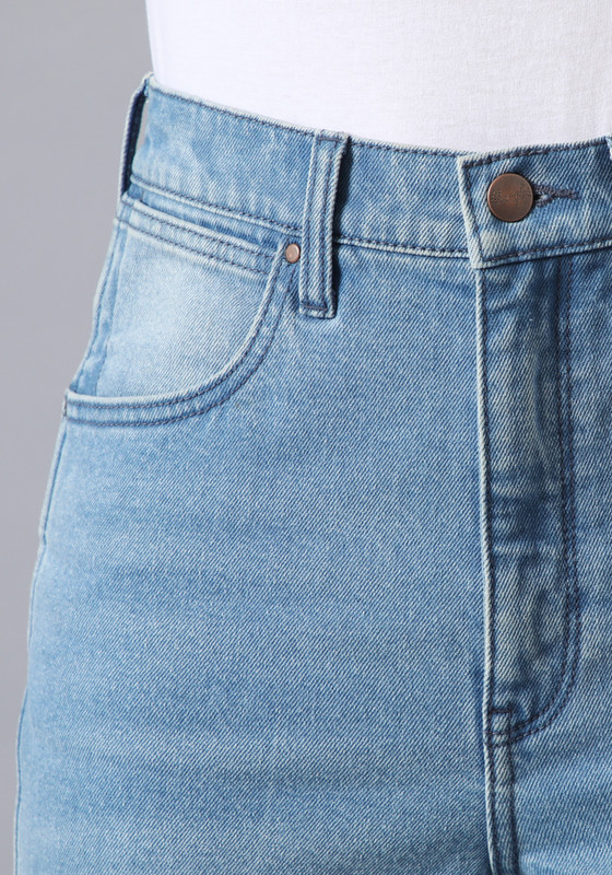 JEANS TIRO ALTO MOM FIT AZUL - 4