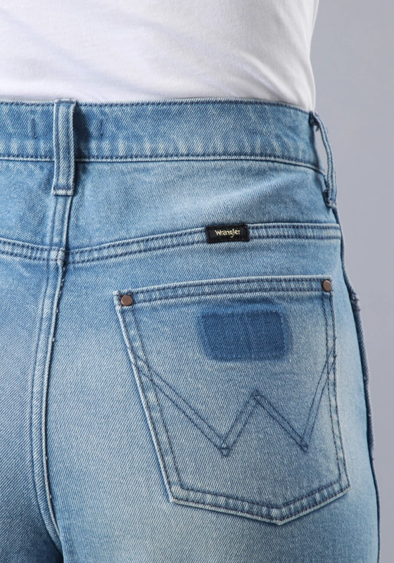 JEANS TIRO ALTO MOM FIT AZUL - 5