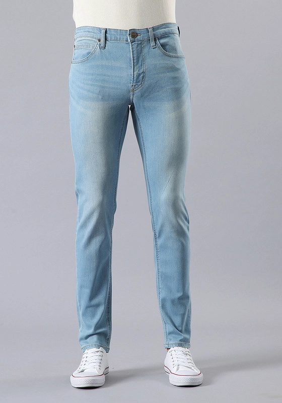 JEANS MALONE SKINNY TIRO MEDIO AZUL CLARO - 1