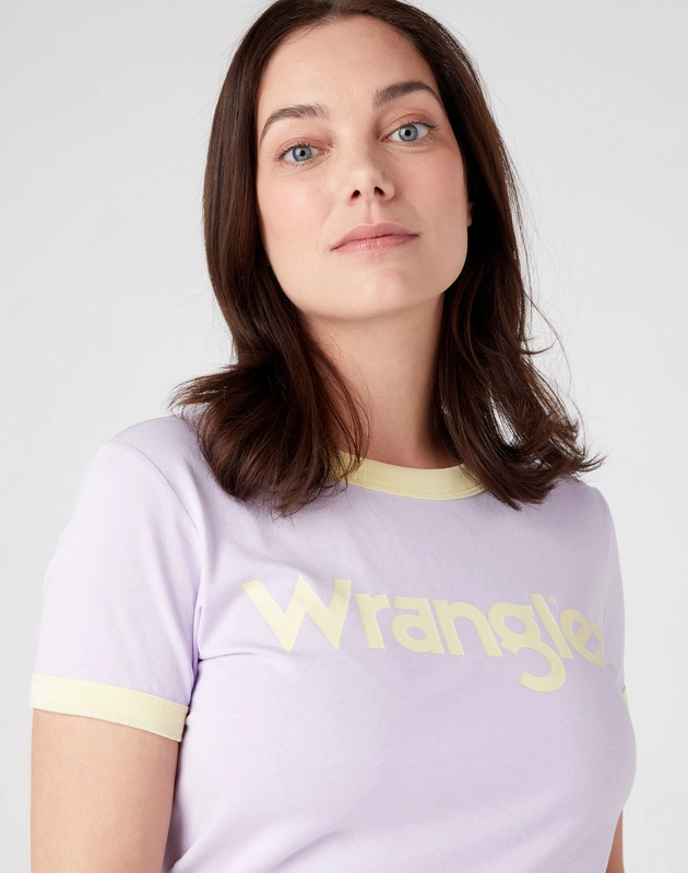 POLERA REGULAR FIT RINGER TEE LILA - 4