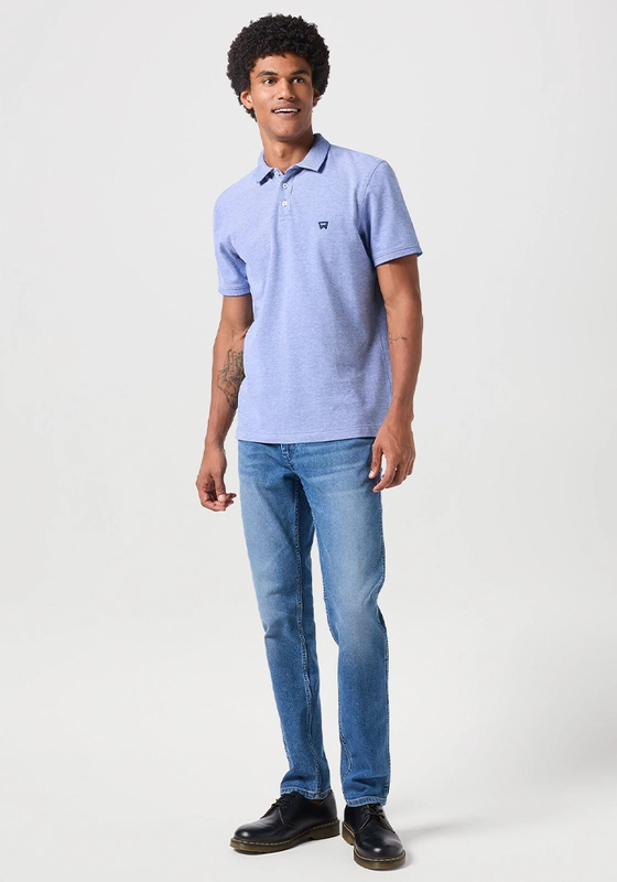 POLERA REGULAR FIT REFINED POLO OXFORD PIQUE CELESTE - 3