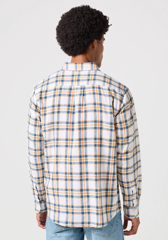 CAMISA REGULAR FIT 1 POCKET LS BLANCO - 3