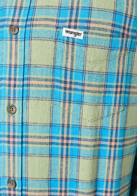 CAMISA REGULAR FIT 1 POCKET LS VERDE - 4