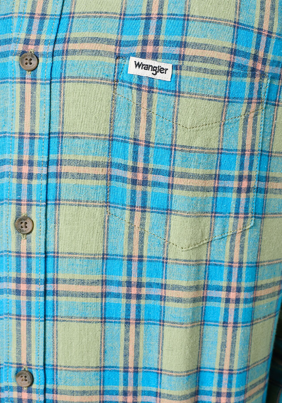 CAMISA REGULAR FIT 1 POCKET LS VERDE - 4