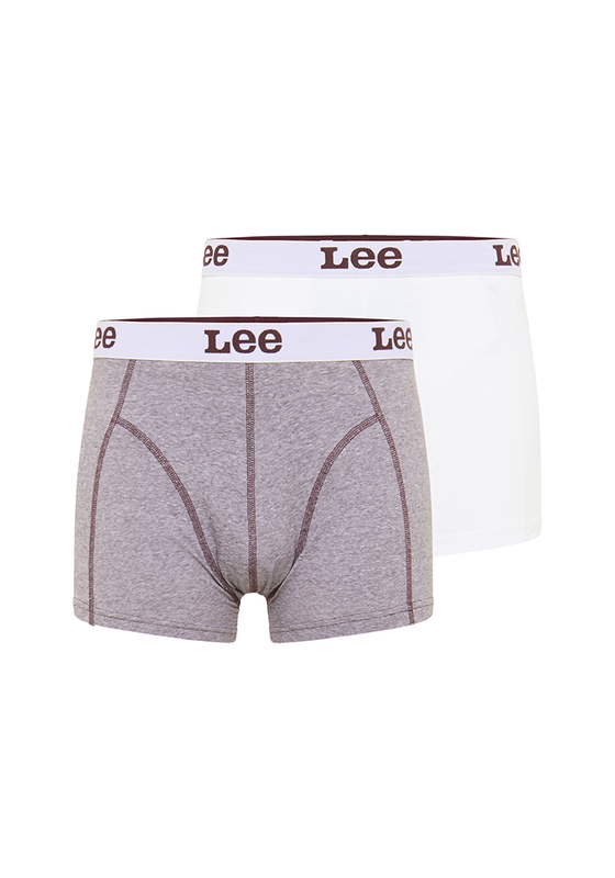 PACK 2 BOXER LEE BLANCO Y GRIS - 1