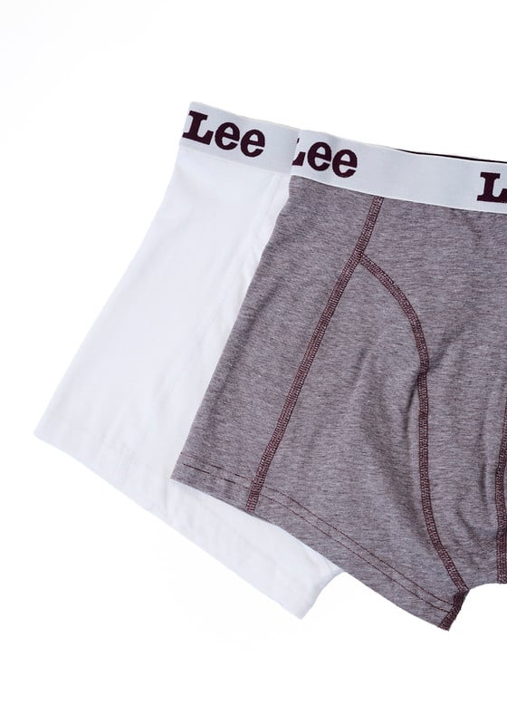 PACK 2 BOXER LEE BLANCO Y GRIS - 2