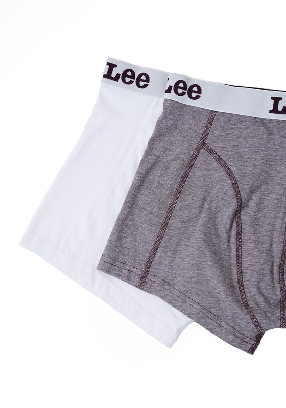 PACK 2 BOXER LEE BLANCO Y GRIS - 2