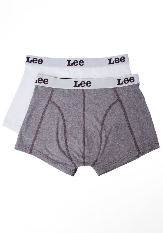 PACK 2 BOXER LEE BLANCO Y GRIS - 3