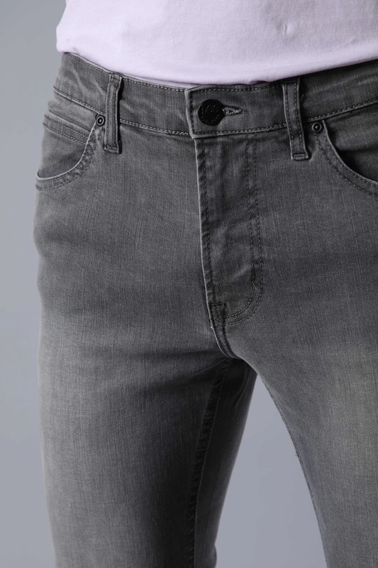 JEANS MALONE SKINNY TIRO MEDIO FIT GRIS - 3