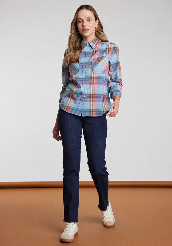 JEANS MUJER  SLIM BLUE WASH - 1
