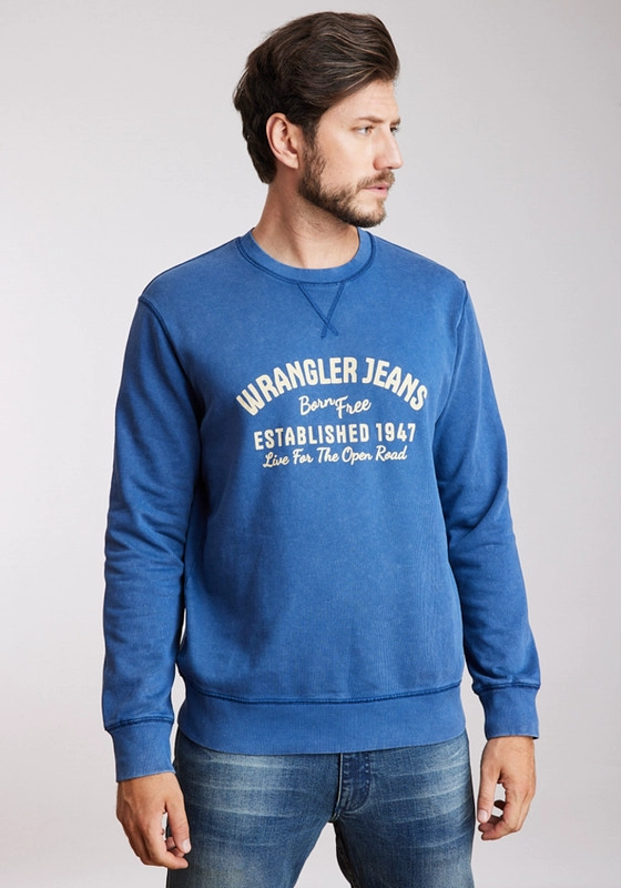 POLERON HOMBRE GRAPHIC ACID SWEATSHIRT INDIGO ACID - 1