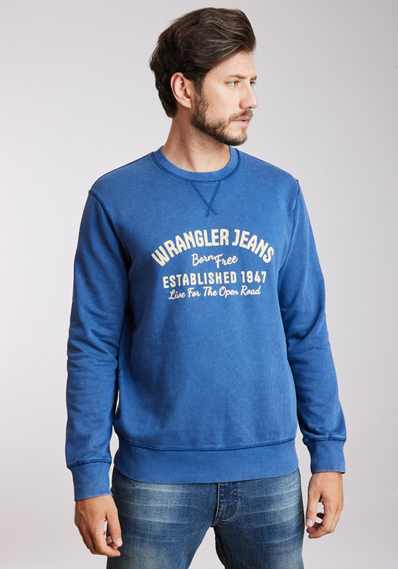 POLERON HOMBRE GRAPHIC ACID SWEATSHIRT INDIGO ACID - 1