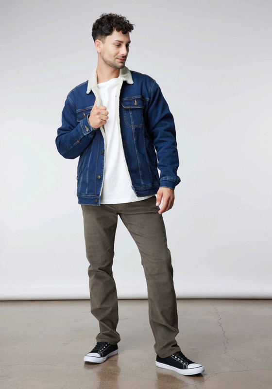CHAQUETA LEE HOMBRE RIDER SHERPA MID DARK - 3