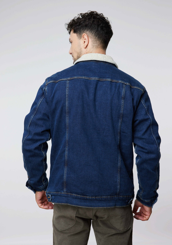 CHAQUETA LEE HOMBRE RIDER SHERPA MID DARK - 4