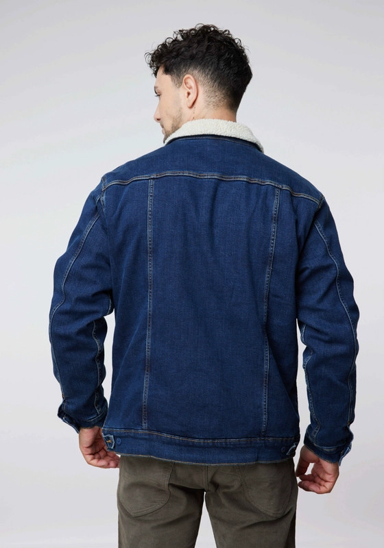 CHAQUETA LEE HOMBRE RIDER SHERPA MID DARK - 4