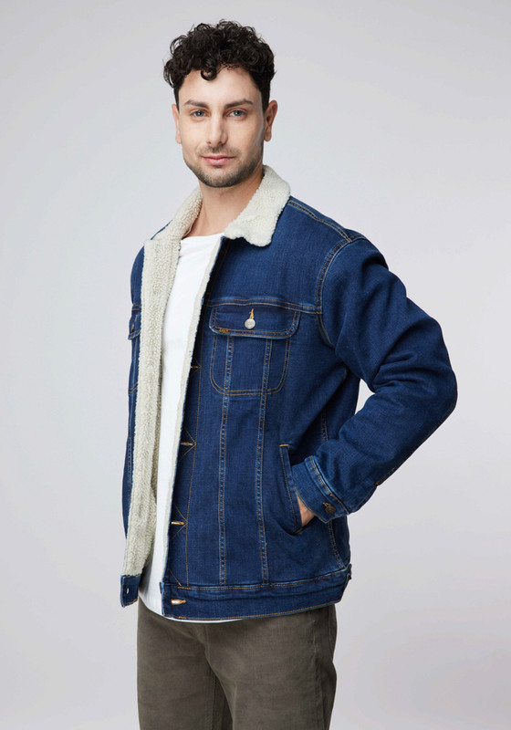 CHAQUETA LEE HOMBRE RIDER SHERPA MID DARK - 5