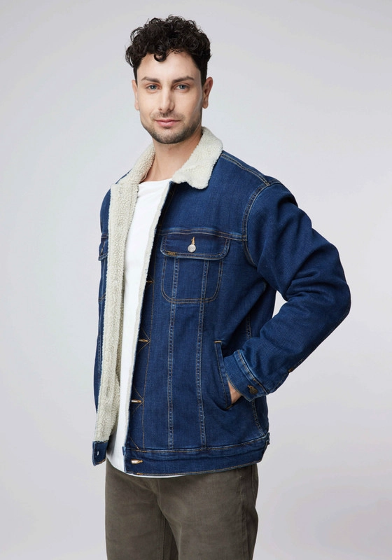 CHAQUETA LEE HOMBRE RIDER SHERPA MID DARK - 5