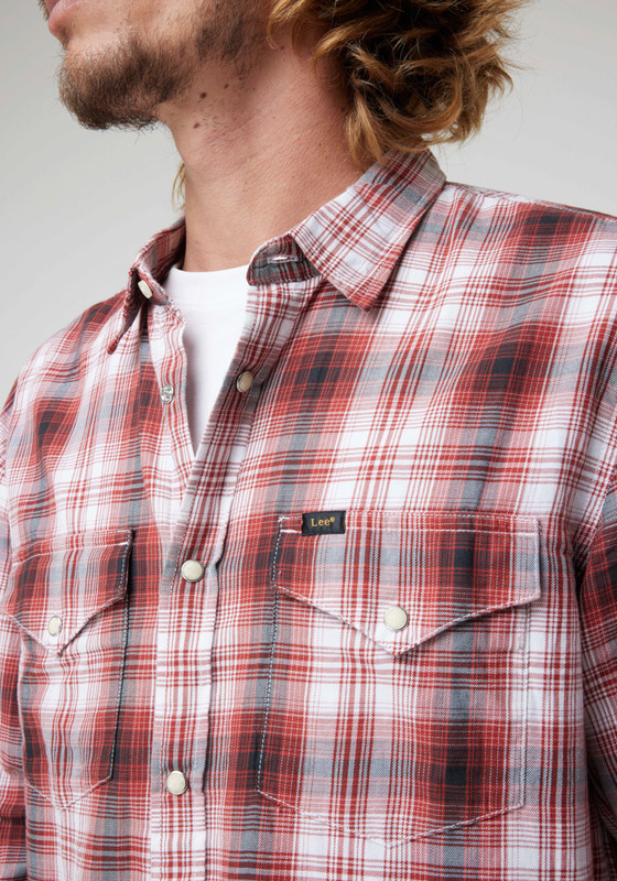 CAMISA WESTERN SHIRT GARNET WESTERN CHECK - 1
