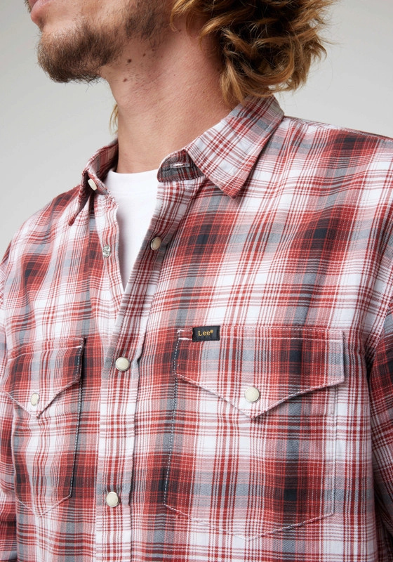 CAMISA WESTERN SHIRT GARNET WESTERN CHECK - 1