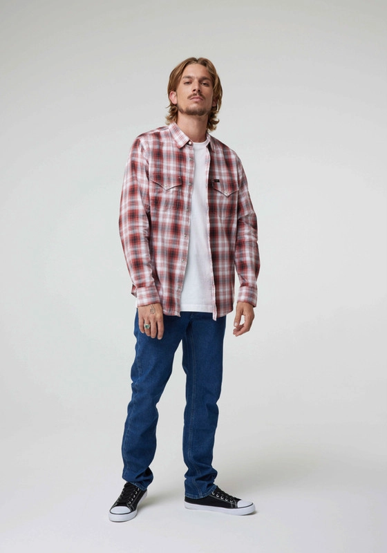 CAMISA WESTERN SHIRT GARNET WESTERN CHECK - 3