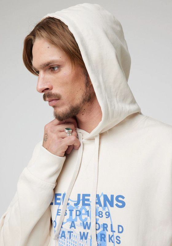 POLERON HOMBRE LOOSE FIT VINTAGE WHITE - 3
