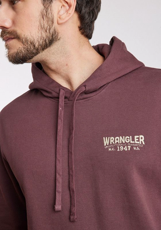 POLERON HOMBRE REGULAR FIT HOODIE BROWN VINTAGE - 2
