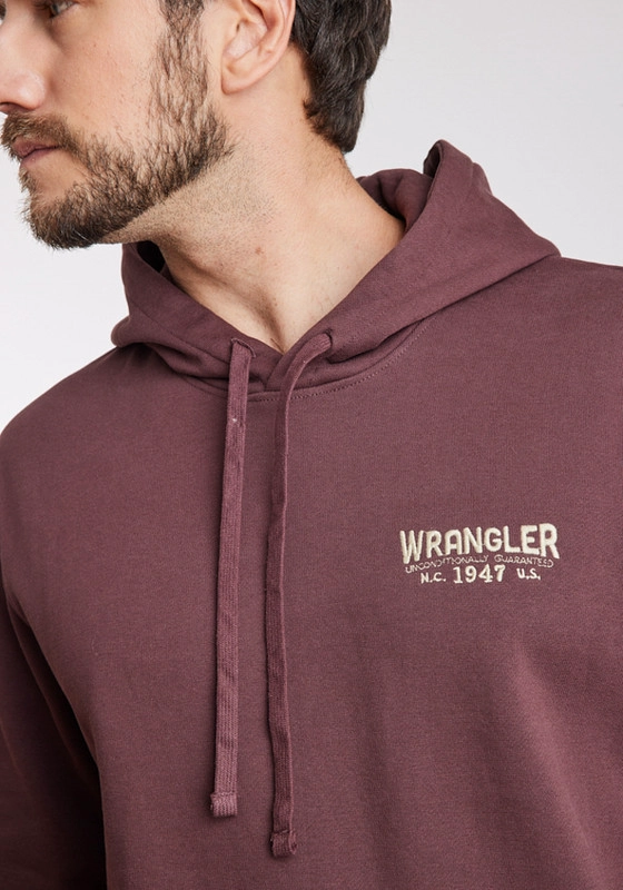 POLERON HOMBRE REGULAR FIT HOODIE BROWN VINTAGE - 2
