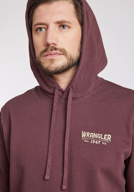 POLERON HOMBRE REGULAR FIT HOODIE BROWN VINTAGE - 3