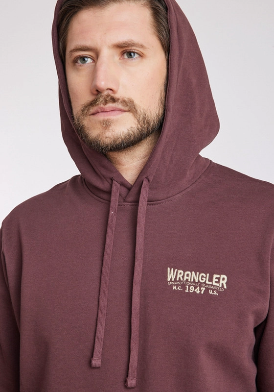 POLERON HOMBRE REGULAR FIT HOODIE BROWN VINTAGE - 3