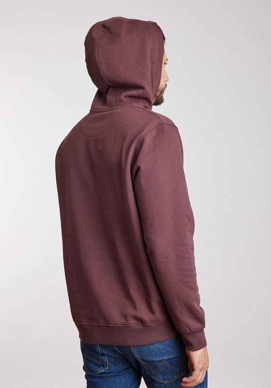 POLERON HOMBRE REGULAR FIT HOODIE BROWN VINTAGE - 4