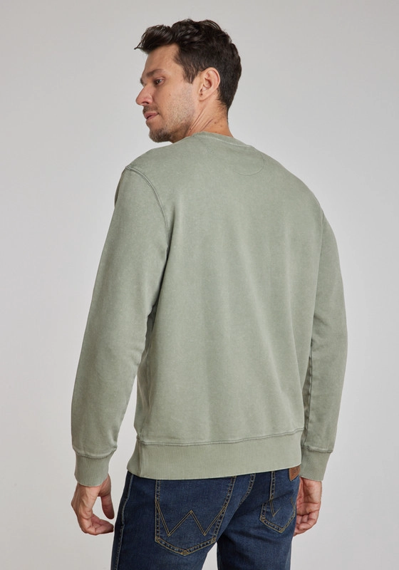 POLERON HOMBRE GRAPHIC ACID SWEATSHIRT GREEN DUSTY - 2
