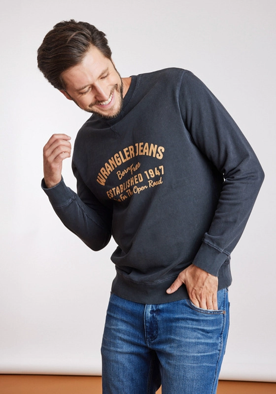 POLERON HOMBRE GRAPHIC ACID SWEATSHIRT GREEN DUSTY - 1