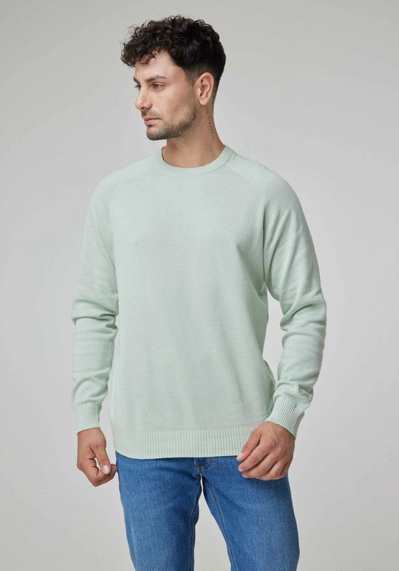 SWEATER HOMBRE REGULAR FIT  SOFT SAGE - 1